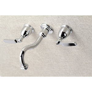 Whitaker KS3021KL Two-Handle 3-Hole Wall Mount Roman Tub Faucet, Polished Chrome