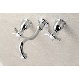 Hamilton KS3021NX Two-Handle 3-Hole Wall Mount Roman Tub Faucet, Polished Chrome