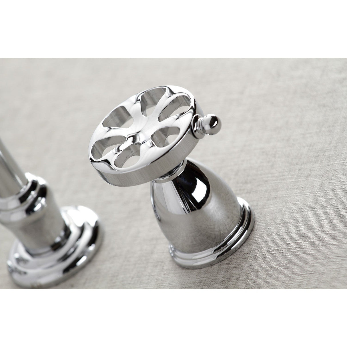 Belknap KS3021RX Two-Handle 3-Hole Wall Mount Roman Tub Faucet, Polished Chrome