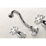Belknap KS3021RX Two-Handle 3-Hole Wall Mount Roman Tub Faucet, Polished Chrome