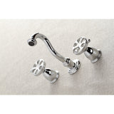 Belknap KS3021RX Two-Handle 3-Hole Wall Mount Roman Tub Faucet, Polished Chrome