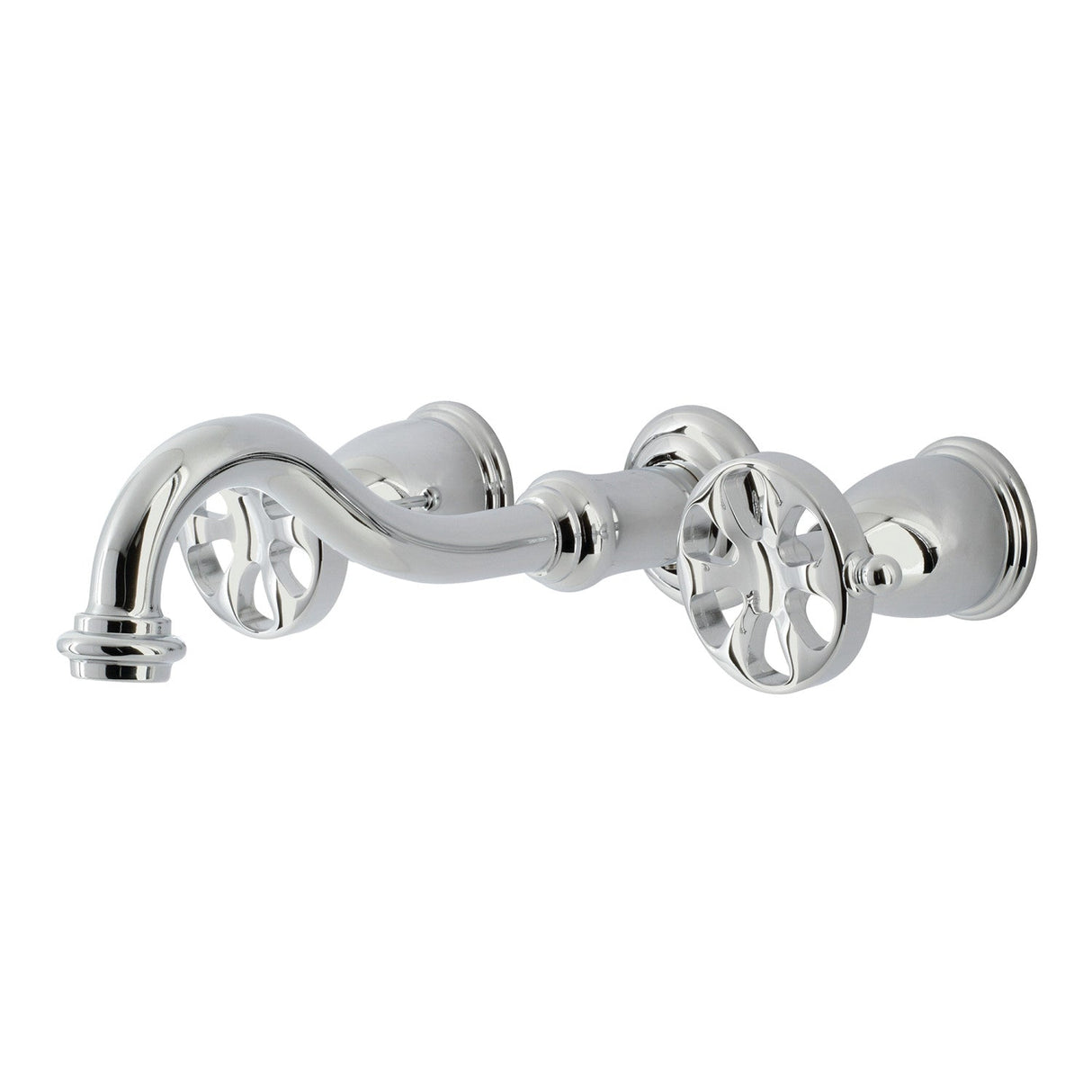 Belknap KS3021RX Two-Handle 3-Hole Wall Mount Roman Tub Faucet, Polished Chrome