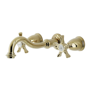 Hamilton KS3022NX Two-Handle 3-Hole Wall Mount Roman Tub Faucet, Polished Brass