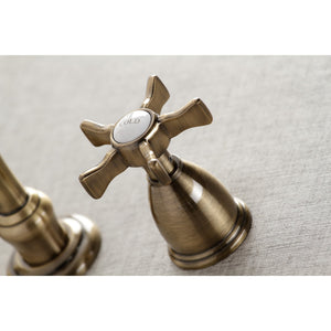 Hamilton KS3023NX Two-Handle 3-Hole Wall Mount Roman Tub Faucet, Antique Brass