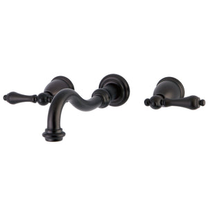 Restoration KS3025AL Two-Handle 3-Hole Wall Mount Roman Tub Faucet, Oil Rubbed Bronze