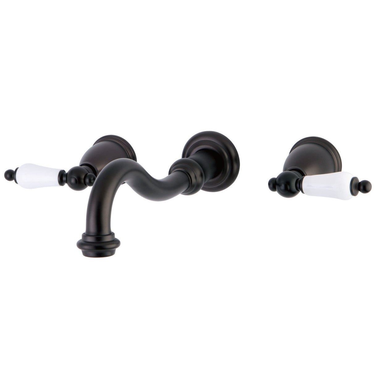 Restoration KS3025PL Two-Handle 3-Hole Wall Mount Roman Tub Faucet, Oil Rubbed Bronze