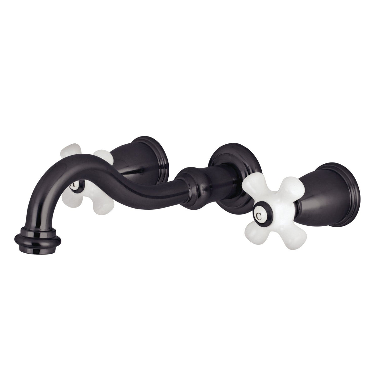 Restoration KS3025PX Two-Handle 3-Hole Wall Mount Roman Tub Faucet, Oil Rubbed Bronze