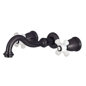 Restoration KS3025PX Two-Handle 3-Hole Wall Mount Roman Tub Faucet, Oil Rubbed Bronze