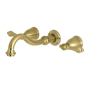 Restoration KS3027AL Two-Handle 3-Hole Wall Mount Roman Tub Faucet, Brushed Brass