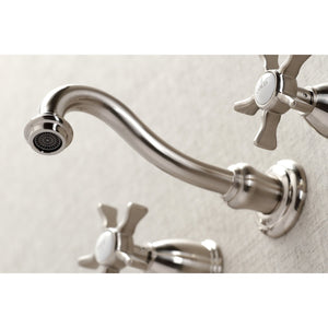 Hamilton KS3028NX Two-Handle 3-Hole Wall Mount Roman Tub Faucet, Brushed Nickel