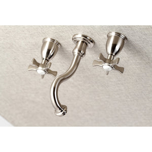 Hamilton KS3028NX Two-Handle 3-Hole Wall Mount Roman Tub Faucet, Brushed Nickel