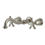 Hamilton KS3028NX Two-Handle 3-Hole Wall Mount Roman Tub Faucet, Brushed Nickel