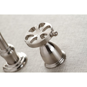 Belknap KS3028RX Two-Handle 3-Hole Wall Mount Roman Tub Faucet, Brushed Nickel