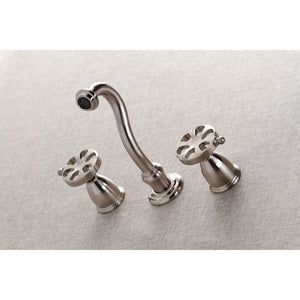 Belknap KS3028RX Two-Handle 3-Hole Wall Mount Roman Tub Faucet, Brushed Nickel