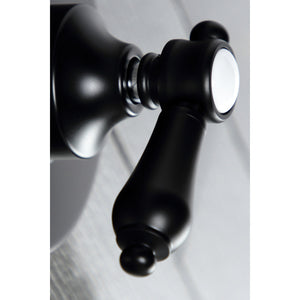 Heirloom KS3030BAL Single-Handle Wall Mount Three-Way Diverter Valve with Trim Kit, Matte Black