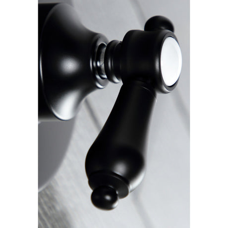 Heirloom KS3030BAL Single-Handle Wall Mount Three-Way Diverter Valve with Trim Kit, Matte Black