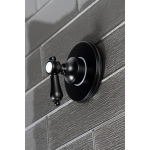 Heirloom KS3030BAL Single-Handle Wall Mount Three-Way Diverter Valve with Trim Kit, Matte Black