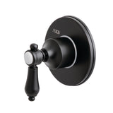 Heirloom KS3030BAL Single-Handle Wall Mount Three-Way Diverter Valve with Trim Kit, Matte Black