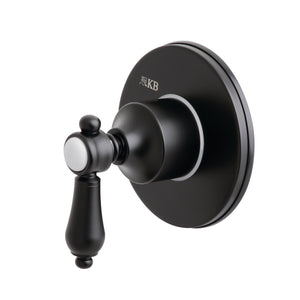 Heirloom KS3030BAL Single-Handle Wall Mount Three-Way Diverter Valve with Trim Kit, Matte Black