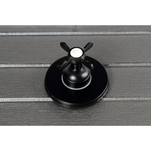 KS3030BEX Single-Handle Wall Mount Three-Way Diverter Valve with Trim Kit, Matte Black