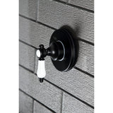 Bel-Air KS3030BPL Single-Handle Wall Mount Three-Way Diverter Valve with Trim Kit, Matte Black