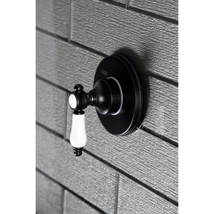 Bel-Air KS3030BPL Single-Handle Wall Mount Three-Way Diverter Valve with Trim Kit, Matte Black