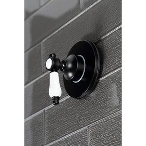 Bel-Air KS3030BPL Single-Handle Wall Mount Three-Way Diverter Valve with Trim Kit, Matte Black