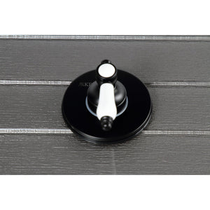 Bel-Air KS3030BPL Single-Handle Wall Mount Three-Way Diverter Valve with Trim Kit, Matte Black