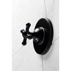 KS3030BX Single-Handle Wall Mount Three-Way Diverter Valve with Trim Kit, Matte Black