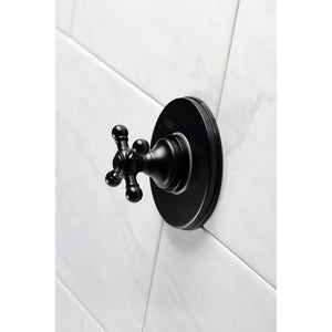 KS3030BX Single-Handle Wall Mount Three-Way Diverter Valve with Trim Kit, Matte Black