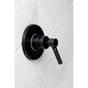 Kaiser KS3030DKL Single-Handle Wall Mount Three-Way Diverter Valve with Trim Kit, Matte Black