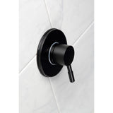 Concord KS3030DL Single-Handle Wall Mount Three-Way Diverter Valve with Trim Kit, Matte Black