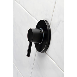 Concord KS3030DL Single-Handle Wall Mount Three-Way Diverter Valve with Trim Kit, Matte Black
