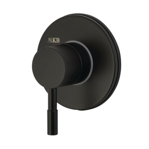 Concord KS3030DL Single-Handle Wall Mount Three-Way Diverter Valve with Trim Kit, Matte Black