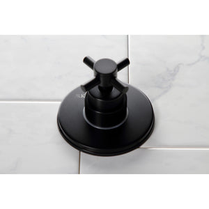 Concord KS3030DX Single-Handle Wall Mount Three-Way Diverter Valve with Trim Kit, Matte Black