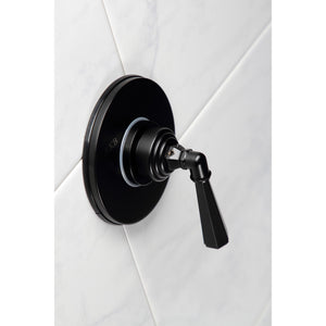 KS3030HL Single-Handle Wall Mount Three-Way Diverter Valve with Trim Kit, Matte Black