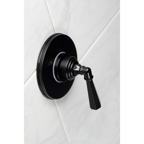 KS3030HL Single-Handle Wall Mount Three-Way Diverter Valve with Trim Kit, Matte Black
