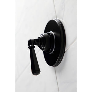 KS3030HL Single-Handle Wall Mount Three-Way Diverter Valve with Trim Kit, Matte Black
