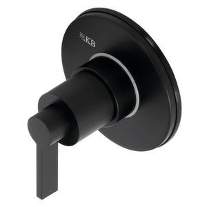 NuvoFusion KS3030NDL Single-Handle Wall Mount Three-Way Diverter Valve with Trim Kit, Matte Black