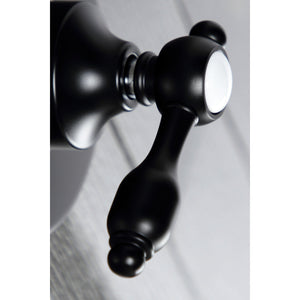 Tudor KS3030TAL Single-Handle Wall Mount Three-Way Diverter Valve with Trim Kit, Matte Black