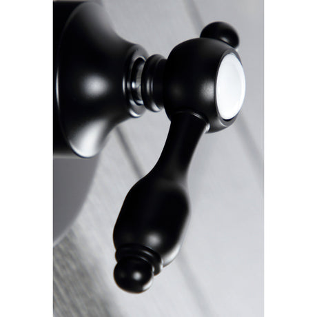 Tudor KS3030TAL Single-Handle Wall Mount Three-Way Diverter Valve with Trim Kit, Matte Black