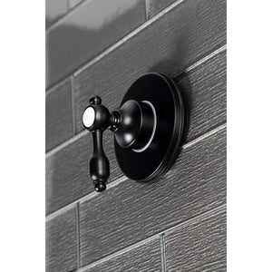 Tudor KS3030TAL Single-Handle Wall Mount Three-Way Diverter Valve with Trim Kit, Matte Black