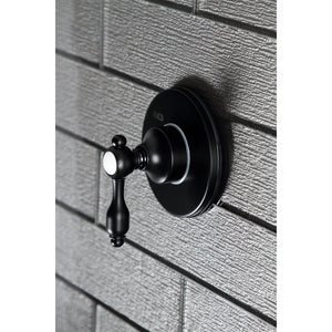 Tudor KS3030TAL Single-Handle Wall Mount Three-Way Diverter Valve with Trim Kit, Matte Black