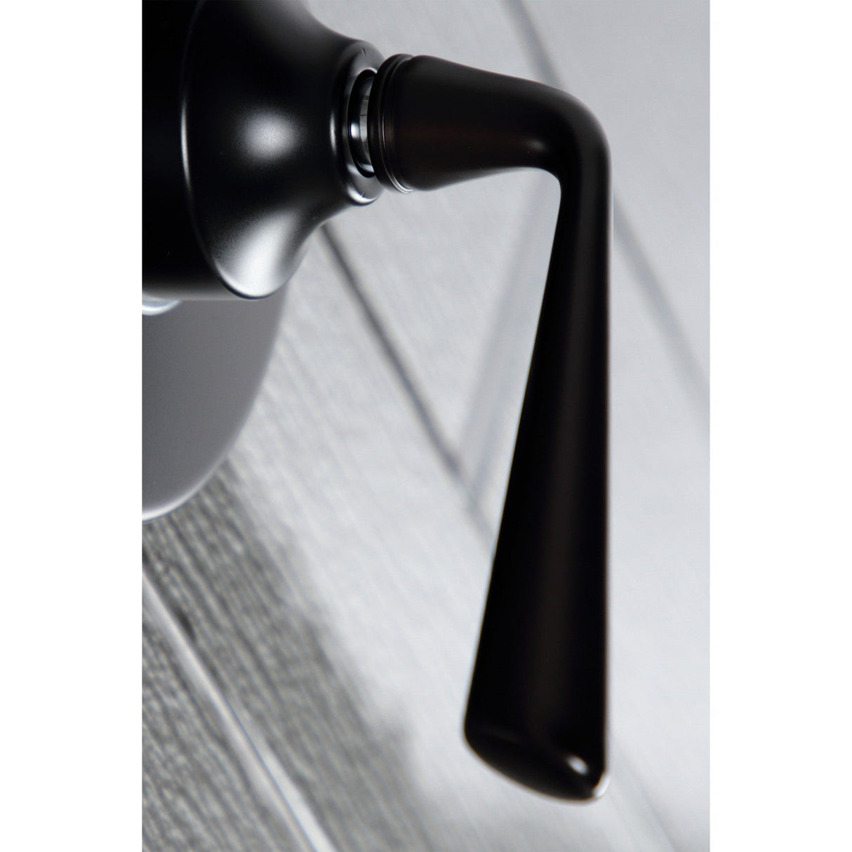 KS3030ZL Single-Handle Wall Mount Three-Way Diverter Valve with Trim Kit, Matte Black