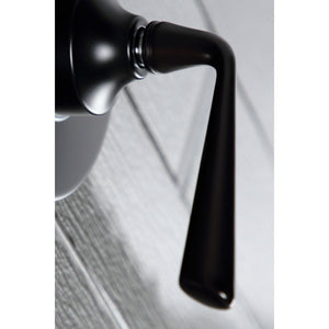 KS3030ZL Single-Handle Wall Mount Three-Way Diverter Valve with Trim Kit, Matte Black