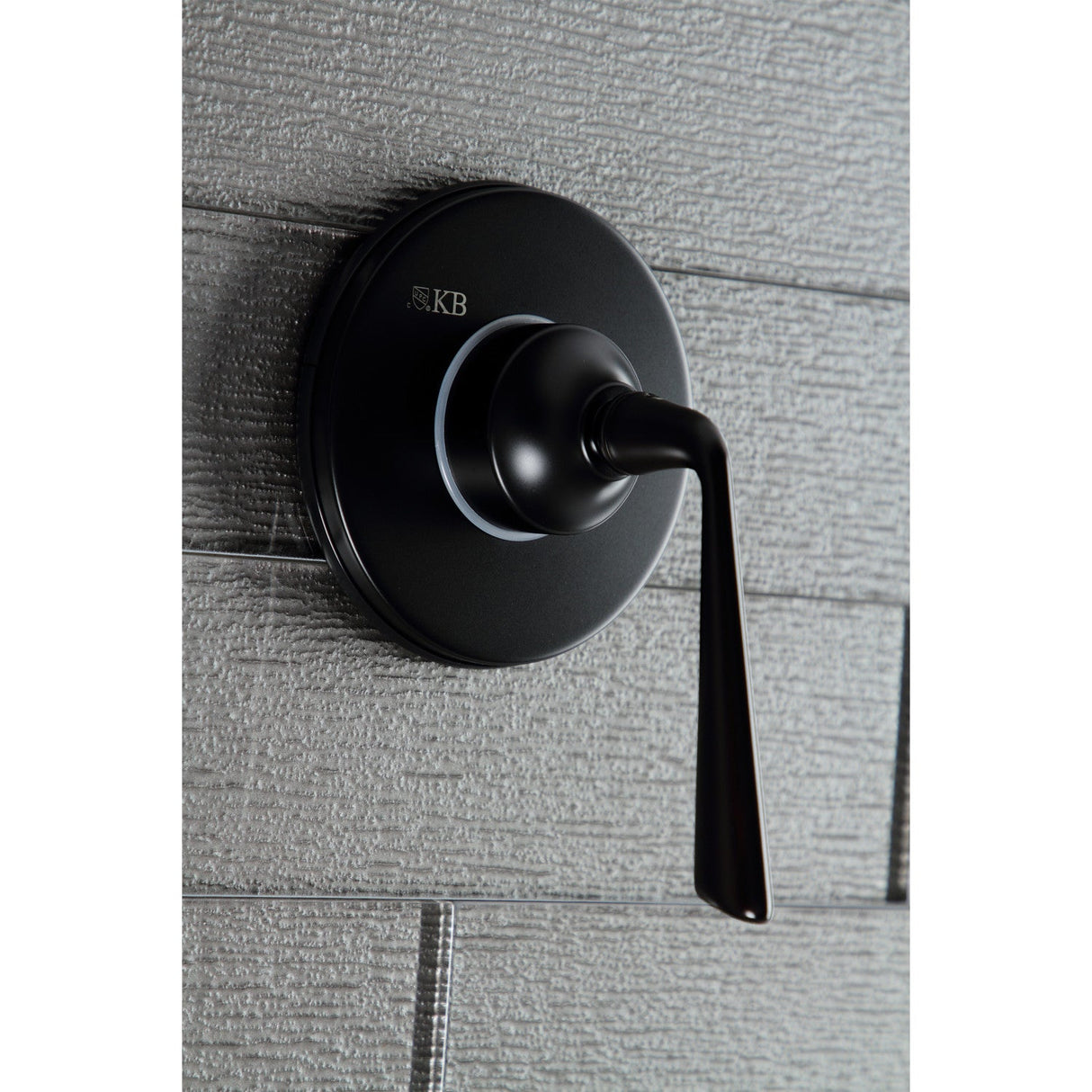 KS3030ZL Single-Handle Wall Mount Three-Way Diverter Valve with Trim Kit, Matte Black