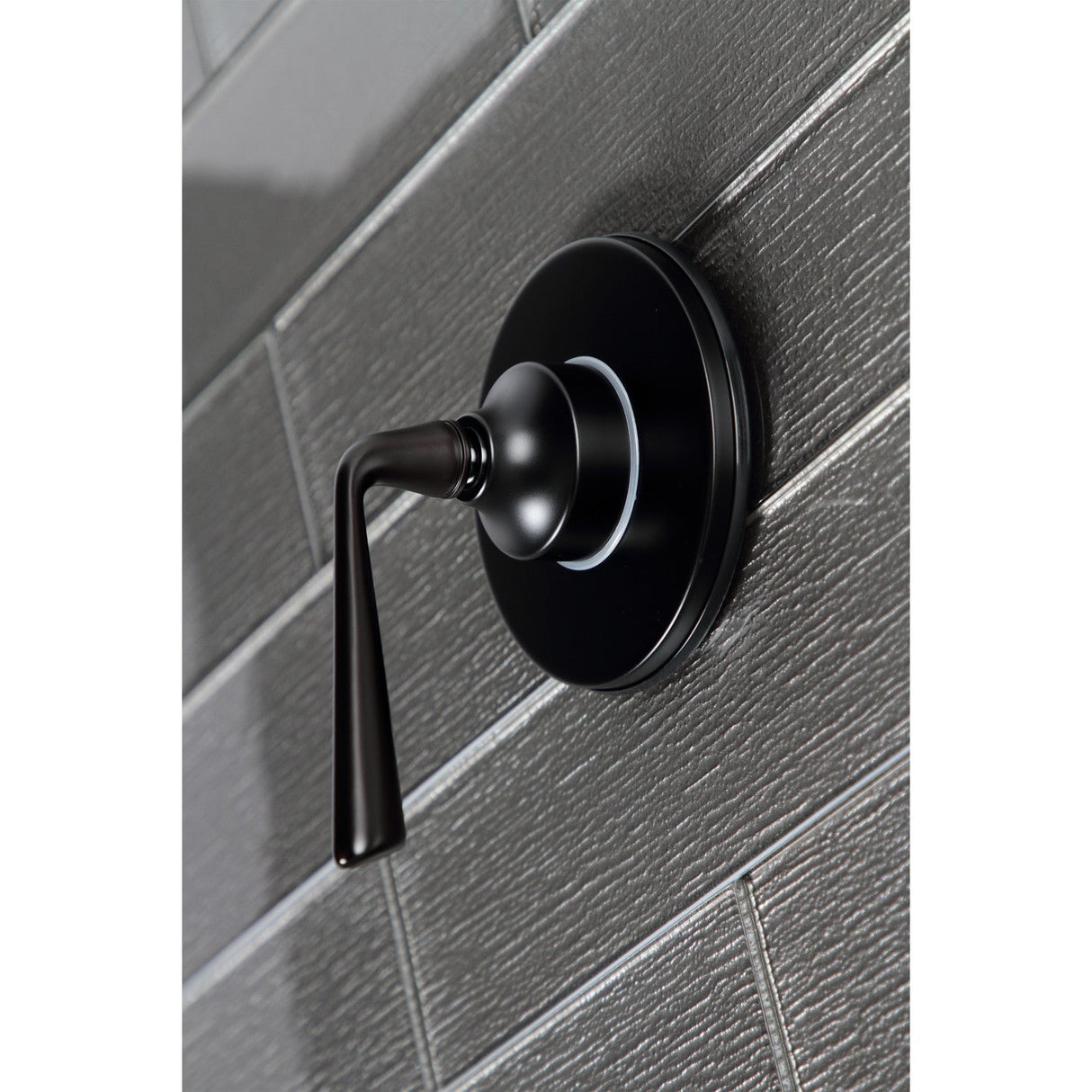 KS3030ZL Single-Handle Wall Mount Three-Way Diverter Valve with Trim Kit, Matte Black