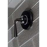 KS3030ZL Single-Handle Wall Mount Three-Way Diverter Valve with Trim Kit, Matte Black