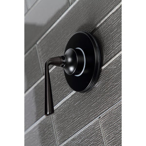 KS3030ZL Single-Handle Wall Mount Three-Way Diverter Valve with Trim Kit, Matte Black