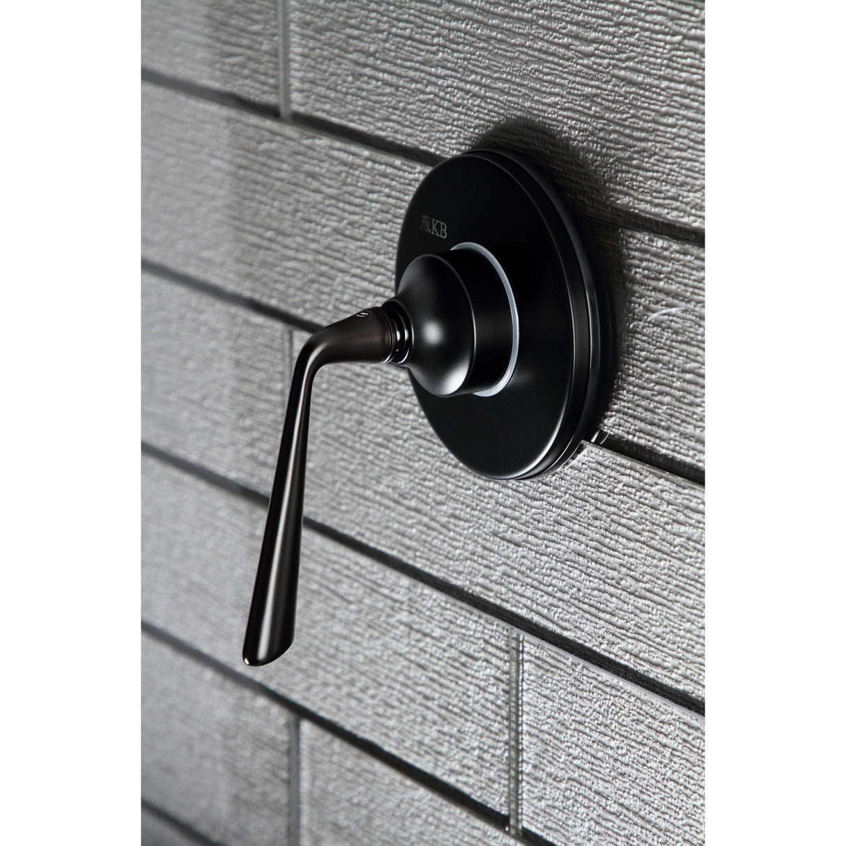 KS3030ZL Single-Handle Wall Mount Three-Way Diverter Valve with Trim Kit, Matte Black